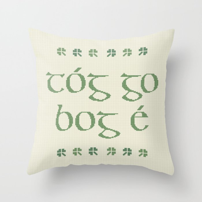 Irish throw top pillows