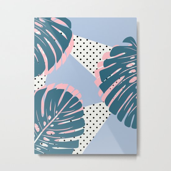 Tropical 80s Metal Print