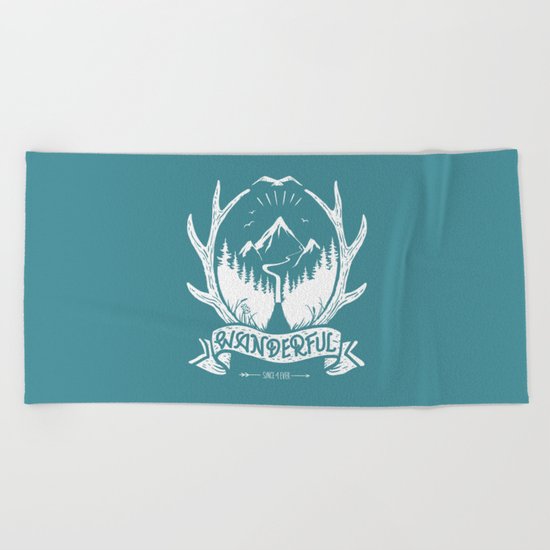 wanderful! Beach Towel