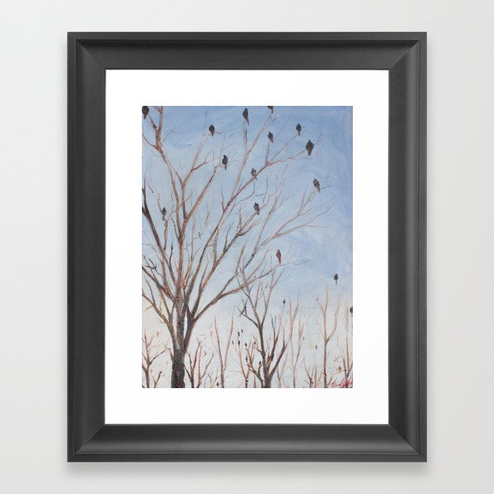 Winter Trees Framed Art Print