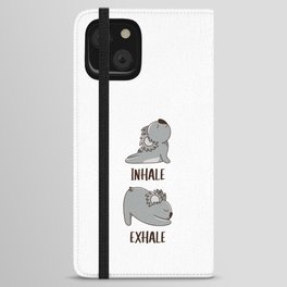 Koala Yoga Cute Koalas Sport Inhale Exhale iPhone Wallet Case