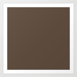 Dark brown - Park stair Art Print