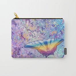 Vibrant Little Butterfly Carry-All Pouch | Yellowbutterfly, Bluebutterfly, Prettybutterfly, Brightbutterfly, Pinkbutterfly, Rainbowbutterfly, Digital, Colorfulbutterfly, Butterflyinthesky, Butterflydesign 