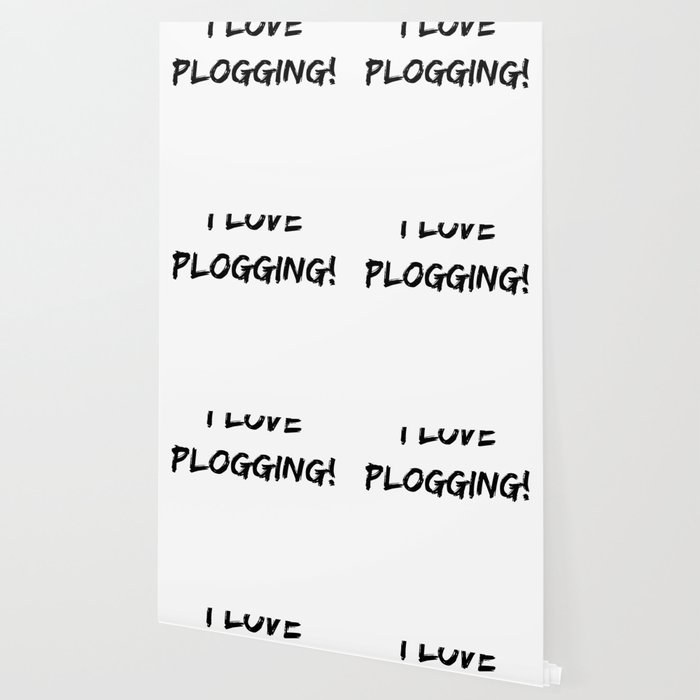 I Love Plogging Minimalist Typography Wallpaper By Stine1 Society6