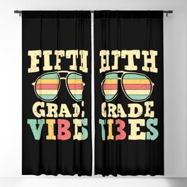 Fifth Grade Vibes Retro Sunglasses Blackout Curtain