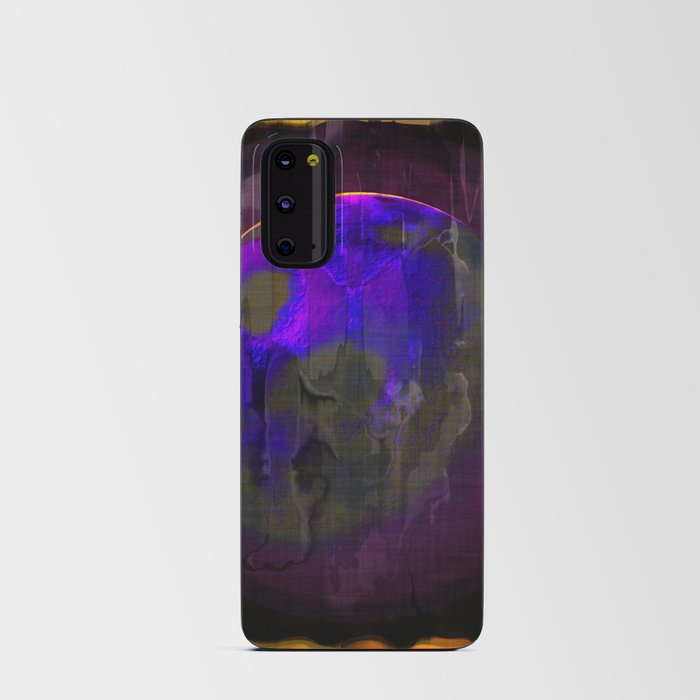 Purple Planet in Frame Android Card Case