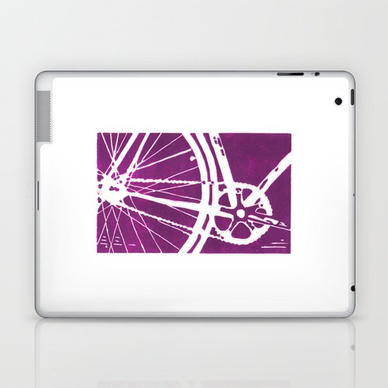 Purple Bike Laptop & iPad Skin