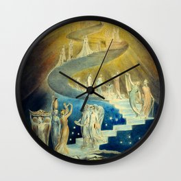 "Jacob's Dream" by William Blake (1805) Wall Clock