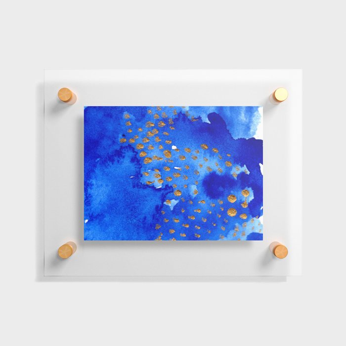gold snow I Floating Acrylic Print