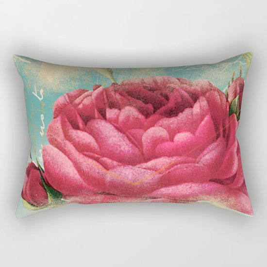 Vintage Flowers #16 Rectangular Pillow