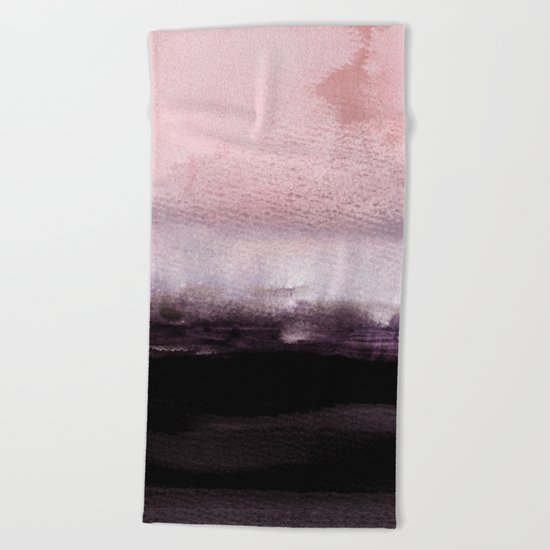 blush over purple Beach Towel