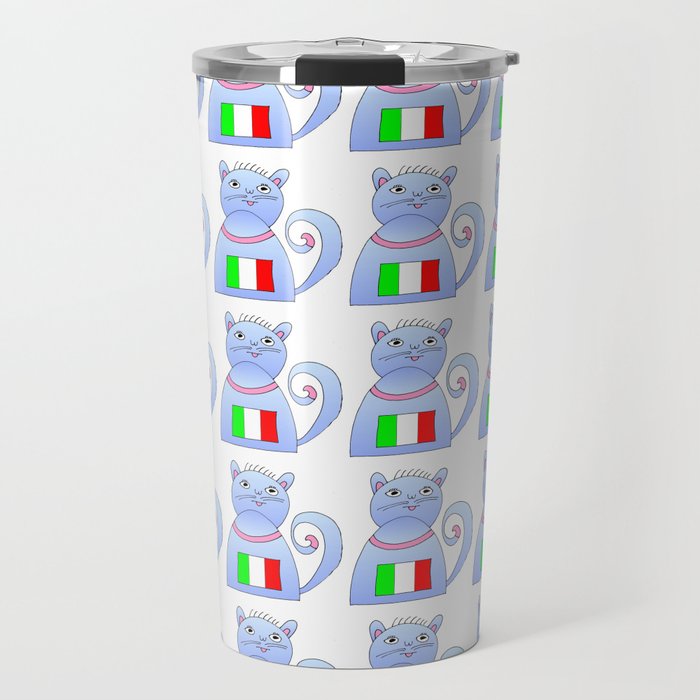 Italian cat- pet, whikers,pussycat,felid,felines,kitty,kitten,cute,girly Travel Mug