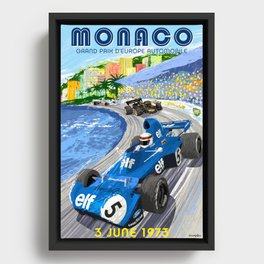 1973 Grand Prix Poster Framed Canvas