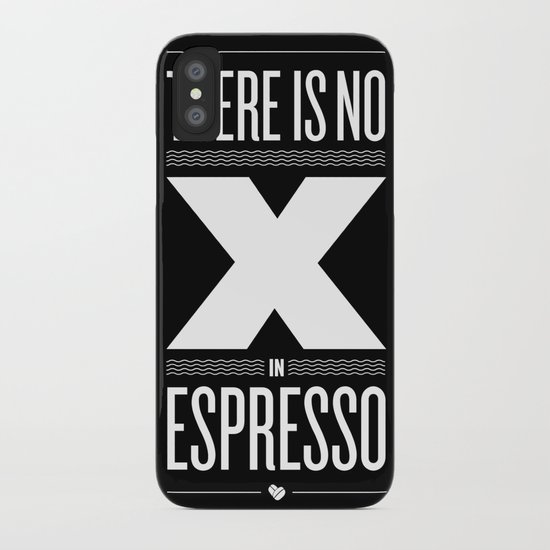 No X in Espresso – Dark Grey iPhone Case
