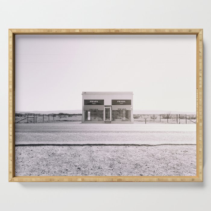 Marfa Icon - Black and White Version Canvas Print by Ann Hudec