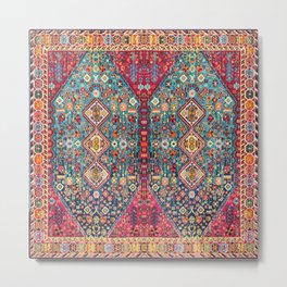 N131 - Heritage Oriental Vintage Traditional Moroccan Style Design Metal Print | Hippie, Damascus, Berber, Moroccan, Bohemian, Oriental, Graphicdesign, Anthropologie, Handmade, Retro 