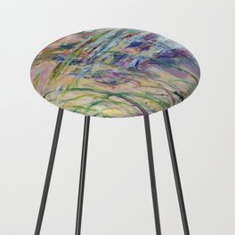 Monet, water lilies or nympheas 6  w1718 water lily Counter Stool