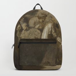 Rembrandt - Joseph Telling his Dreams to his Parents and Brothers Backpack | Saintjoseph, Poster, Vintage, Biblical, Dream, Figurative, Old, Religious, Newtestament, Frame 