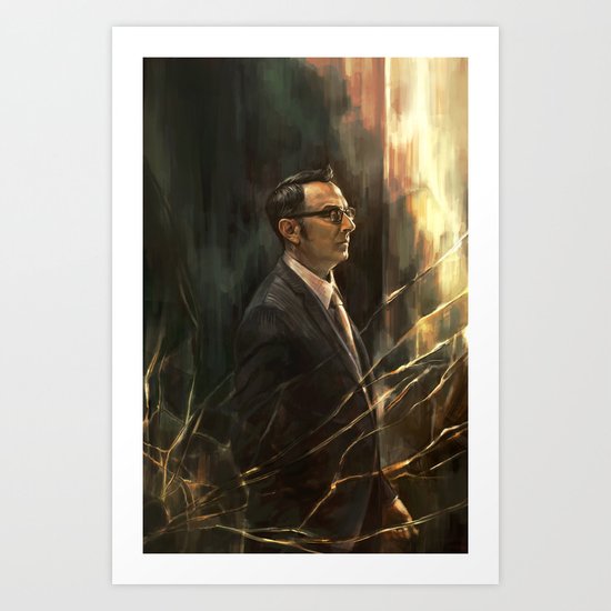 The Abyss Gazes Back Art Print
