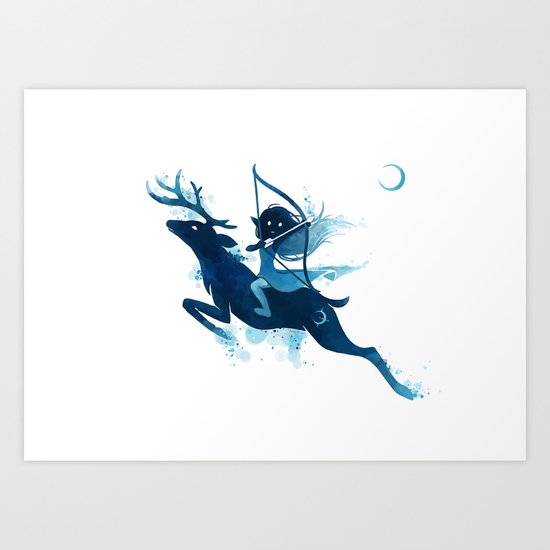 Elf Archer Art Print