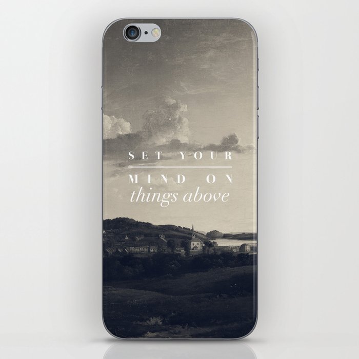 Set Your Mind On Things Above - Colossians 3:2 iPhone Skin