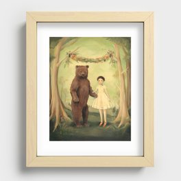 In the Spring, She Married a Bear Recessed Framed Print