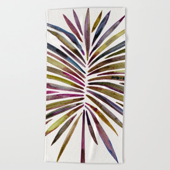 Tropical Fan Palm – Vintage Palette Beach Towel