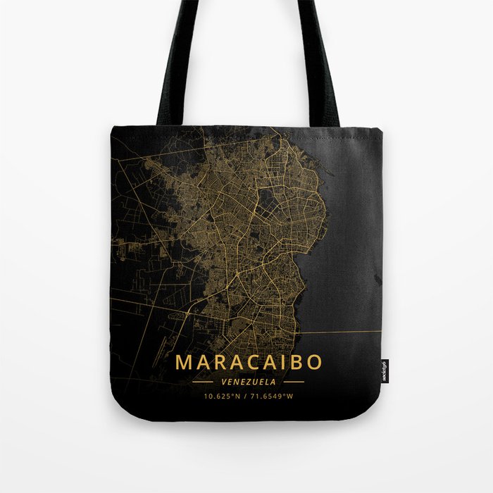 Maracaibo, Venezuela - Gold Tote Bag