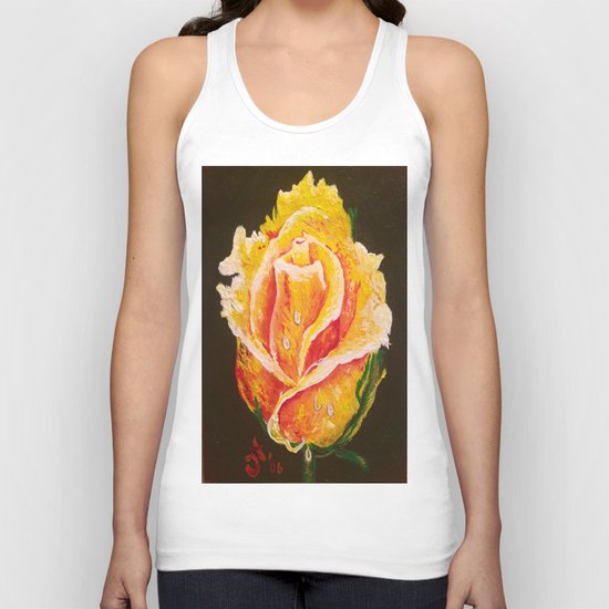 Yellow Rose Unisex Tank Top