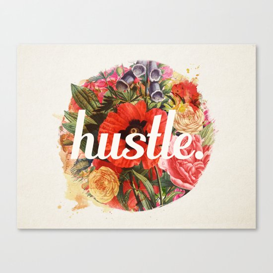 hustle. Canvas Print