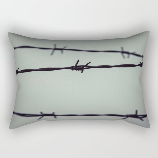 Barbed Wire Rectangular Pillow