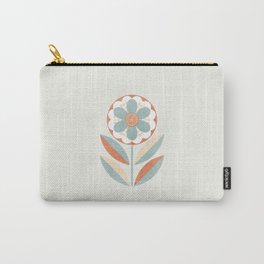 Retro Modern Flower Carry-All Pouch