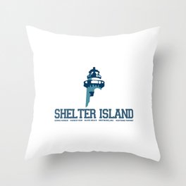 Shelter Island - Long Island. Throw Pillow