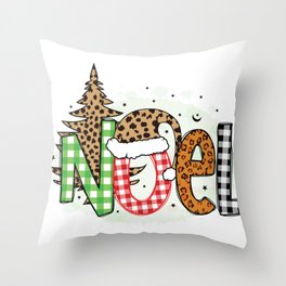 Noel Christmas Funny Throw Pillow