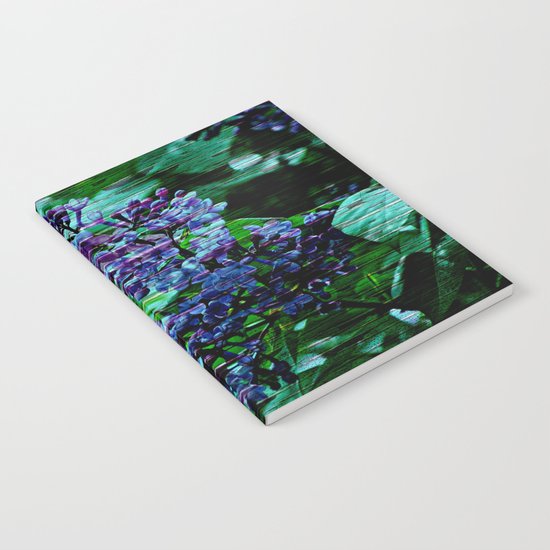 Vintage Textured Painted Lilac Notebook