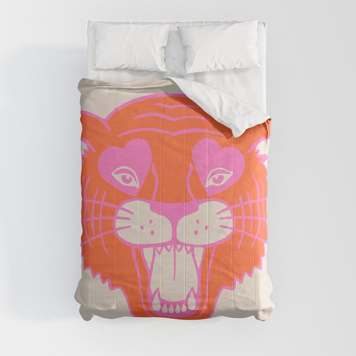 Neon Tiger Comforter