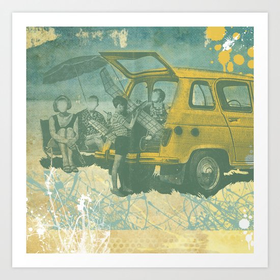 when i was young _ model planes and station wagons Art Print