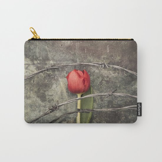 Tulip and barbed wire Carry-All Pouch