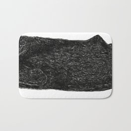 Black Whale Bath Mat