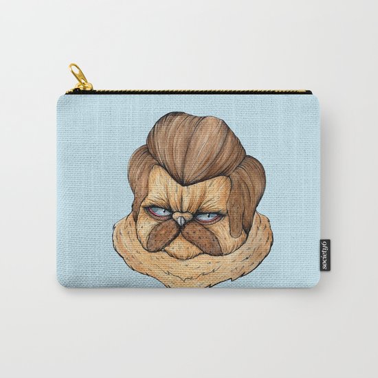 Ron Swanson Cat Carry-All Pouch