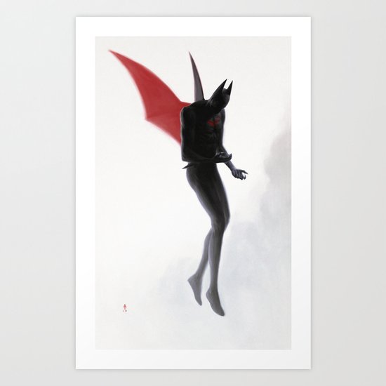 The Dark Knight Beyond Art Print