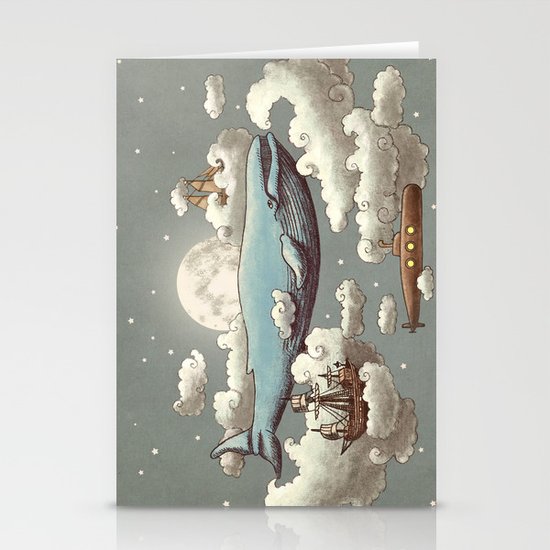 Ocean Meets Sky Stationery Cards