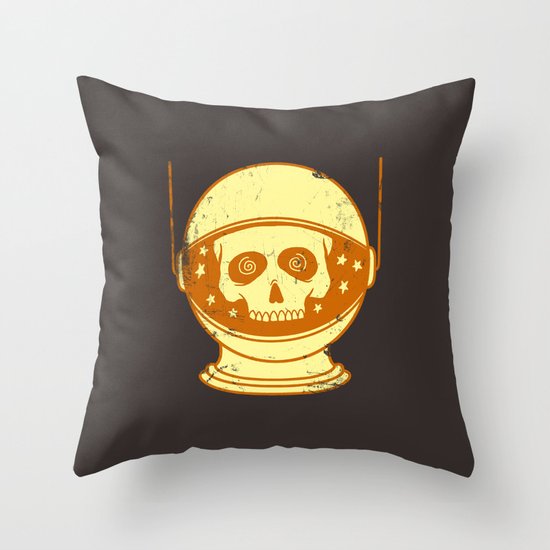 Intergalactic Cotton Buds Throw Pillow