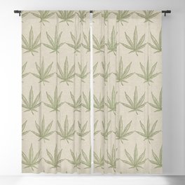 Weed Leaf Blackout Curtain