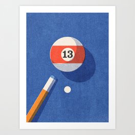 BALLS / Billiards - ball 13 I Art Print