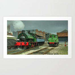 Agecroft no 1 at the MOSI Art Print | Industrial, Of, Train, Manchester, Industry, Stephenson, Locomotive, Steam, Mosi, Tank 