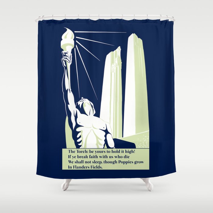 The Torch, in Flanders Fields Shower Curtain