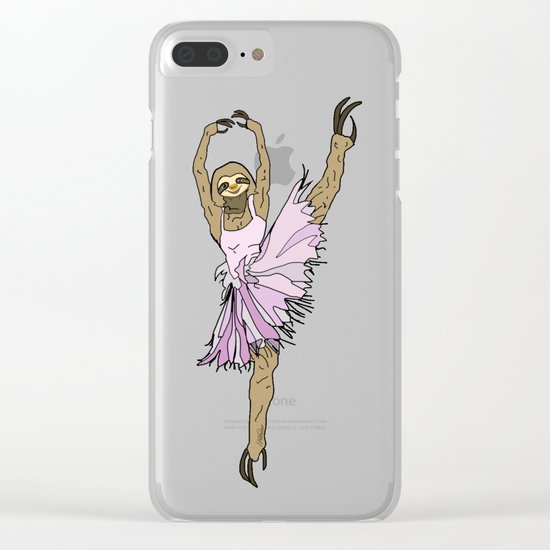 Sloth Ballerina Tutu Clear iPhone Case