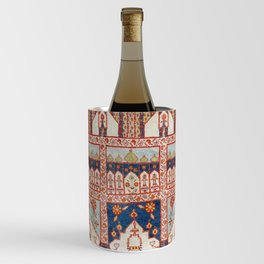 North Indian Pictorial Rug Print Wine Chiller