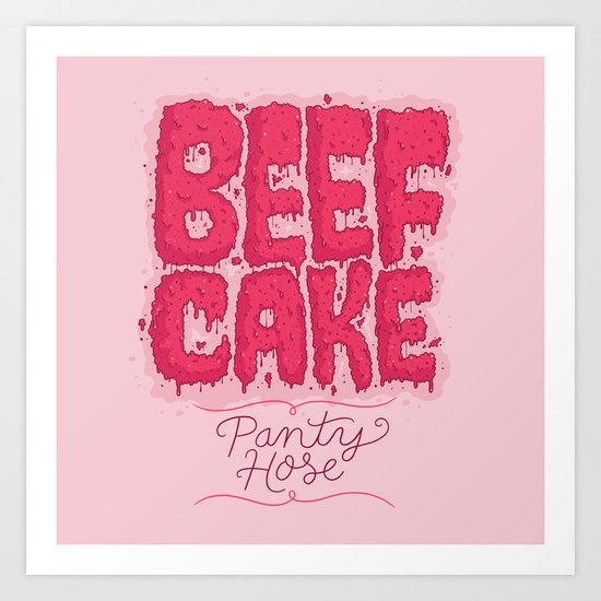 Beef Cake Art Print